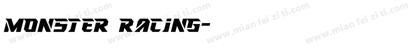 Monster Racing字体转换